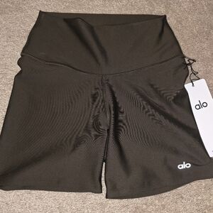 ALO Airlift Energy Short - Espresso BROWN biker shorts size XS NWT